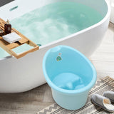 Baby Tub Bucket Portable Baby Shower Bucket for 0-3 Years Old Babies Newborn Blue