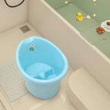 Baby Tub Bucket Portable Baby Shower Bucket for 0-3 Years Old Babies Newborn Blue