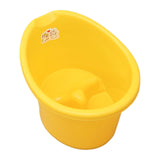 Baby Tub Bucket Portable Baby Shower Bucket for 0-3 Years Old Babies Newborn Yellow