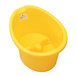 Baby Tub Bucket Portable Baby Shower Bucket for 0-3 Years Old Babies Newborn Yellow