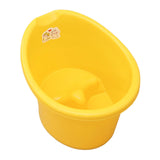 Baby Tub Bucket Portable Baby Shower Bucket for 0-3 Years Old Babies Newborn Yellow