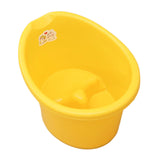 Baby Tub Bucket Portable Baby Shower Bucket for 0-3 Years Old Babies Newborn Yellow