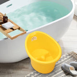 Baby Tub Bucket Portable Baby Shower Bucket for 0-3 Years Old Babies Newborn Yellow