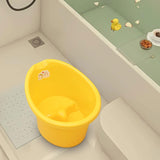 Baby Tub Bucket Portable Baby Shower Bucket for 0-3 Years Old Babies Newborn Yellow