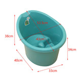 Baby Tub Bucket Portable Baby Shower Bucket for 0-3 Years Old Babies Newborn Dark Green