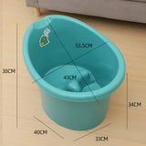 Baby Tub Bucket Portable Baby Shower Bucket for 0-3 Years Old Babies Newborn Dark Green