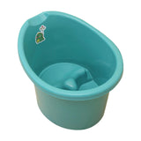 Baby Tub Bucket Portable Baby Shower Bucket for 0-3 Years Old Babies Newborn Dark Green