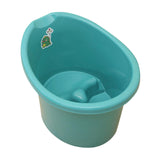 Baby Tub Bucket Portable Baby Shower Bucket for 0-3 Years Old Babies Newborn Dark Green