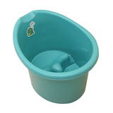 Baby Tub Bucket Portable Baby Shower Bucket for 0-3 Years Old Babies Newborn Dark Green