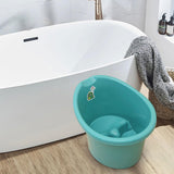 Baby Tub Bucket Portable Baby Shower Bucket for 0-3 Years Old Babies Newborn Dark Green