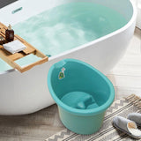 Baby Tub Bucket Portable Baby Shower Bucket for 0-3 Years Old Babies Newborn Dark Green