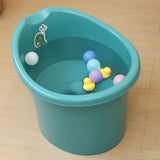 Baby Tub Bucket Portable Baby Shower Bucket for 0-3 Years Old Babies Newborn Dark Green