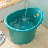 Baby Tub Bucket Portable Baby Shower Bucket for 0-3 Years Old Babies Newborn Dark Green