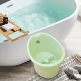 Baby Tub Bucket Portable Baby Shower Bucket for 0-3 Years Old Babies Newborn Light Green