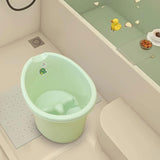 Baby Tub Bucket Portable Baby Shower Bucket for 0-3 Years Old Babies Newborn Light Green