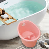 Baby Tub Bucket Portable Baby Shower Bucket for 0-3 Years Old Babies Newborn Pink