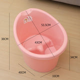 Baby Tub Bucket Portable Baby Shower Bucket for 0-3 Years Old Babies Newborn Pink