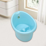 Infant Bath Bucket Portable Baby Bath Tub for Boys and Girls Infants Newborn Blue