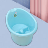 Infant Bath Bucket Portable Baby Bath Tub for Boys and Girls Infants Newborn Blue