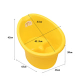 Infant Bath Bucket Portable Baby Bath Tub for Boys and Girls Infants Newborn Yellow