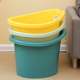 Infant Bath Bucket Portable Baby Bath Tub for Boys and Girls Infants Newborn Yellow