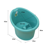 Infant Bath Bucket Portable Baby Bath Tub for Boys and Girls Infants Newborn Dark Green