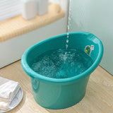 Infant Bath Bucket Portable Baby Bath Tub for Boys and Girls Infants Newborn Dark Green