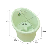 Infant Bath Bucket Portable Baby Bath Tub for Boys and Girls Infants Newborn Light Green