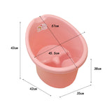 Infant Bath Bucket Portable Baby Bath Tub for Boys and Girls Infants Newborn Pink