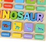 Puzzle Game Practicing Sensory Toy Practical Matching Blocks Montessori Toy Dinosaur