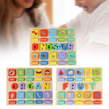 Puzzle Game Practicing Sensory Toy Practical Matching Blocks Montessori Toy Dinosaur