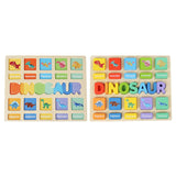 Puzzle Game Practicing Sensory Toy Practical Matching Blocks Montessori Toy Dinosaur