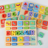 Puzzle Game Practicing Sensory Toy Practical Matching Blocks Montessori Toy Dinosaur