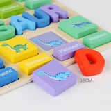 Puzzle Game Practicing Sensory Toy Practical Matching Blocks Montessori Toy Dinosaur