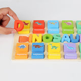 Puzzle Game Practicing Sensory Toy Practical Matching Blocks Montessori Toy Dinosaur