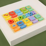 Puzzle Game Practicing Sensory Toy Practical Matching Blocks Montessori Toy Dinosaur