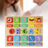 Puzzle Game Practicing Sensory Toy Practical Matching Blocks Montessori Toy Organ