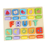 Puzzle Game Practicing Sensory Toy Practical Matching Blocks Montessori Toy Fruit