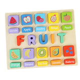 Puzzle Game Practicing Sensory Toy Practical Matching Blocks Montessori Toy Fruit