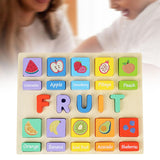 Puzzle Game Practicing Sensory Toy Practical Matching Blocks Montessori Toy Fruit