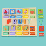 Puzzle Game Practicing Sensory Toy Practical Matching Blocks Montessori Toy Fruit