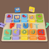 Puzzle Game Practicing Sensory Toy Practical Matching Blocks Montessori Toy Fruit