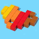 Colorful Cubes Puzzle Toys Wood Building Blocks for Children Baby Gifts with 24 cards