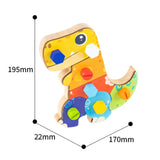 Dinosaur Screwdriver Board Set Montessori Toys for Children 3 4 5 6 Year Old Style A