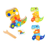 Dinosaur Screwdriver Board Set Montessori Toys for Children 3 4 5 6 Year Old Style B