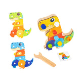 Dinosaur Screwdriver Board Set Montessori Toys for Children 3 4 5 6 Year Old Style B