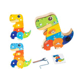 Dinosaur Screwdriver Board Set Montessori Toys for Children 3 4 5 6 Year Old Style D