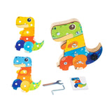 Dinosaur Screwdriver Board Set Montessori Toys for Children 3 4 5 6 Year Old Style D