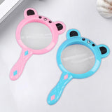 Kids Magnifier Cartoon Cartoon Magnifying Glass for Models Newspapers Photos Blue