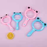 Kids Magnifier Cartoon Cartoon Magnifying Glass for Models Newspapers Photos Blue